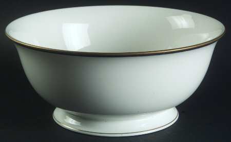 Library Lane Navy 8" Round Serving Bowl