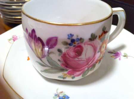 LUG1 Flat Cup & Saucer Set by Ludwigsburg