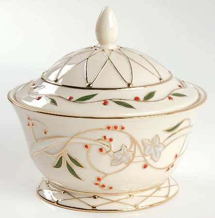Frosted Berries (Giftware) Candy Dish & Lid