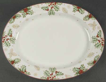 Treasured Traditions 16" Oval Serving Platter