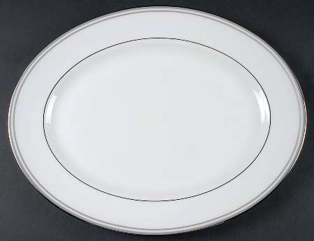 Federal Platinum Slate (Grey) 13" Oval Serving Platter