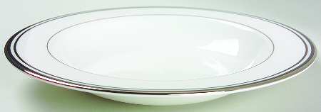 Federal Platinum Black Large Rim Soup Bowl