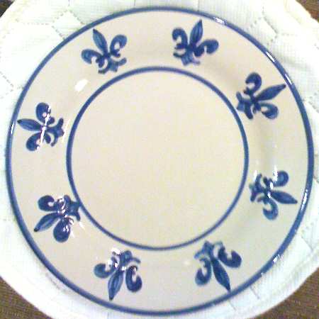 Fleur de Lis Blue by Louisville