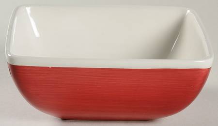 Anna Bloom Red Square Soup/Cereal Bowl