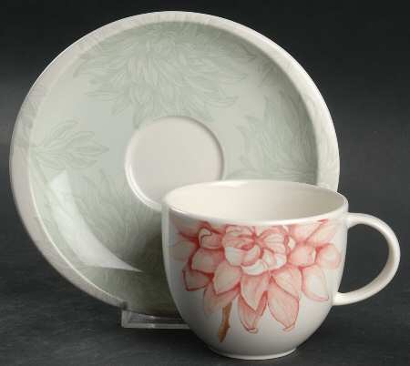 Peony Lane Flat Cup & Saucer Set