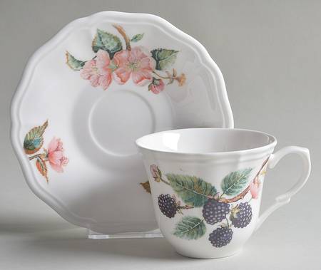 Spring Harvest Flat Cup & Saucer Set
