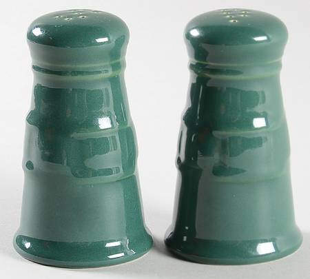 Woven Traditions Medium Green Salt & Pepper Set