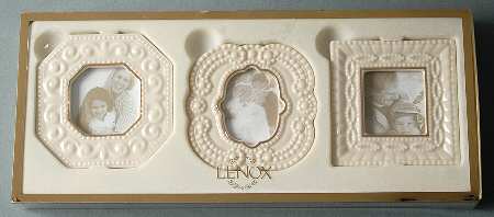 Beaded Boxed Set of 3 Mini Frames (Oct,Rd & Sq)
