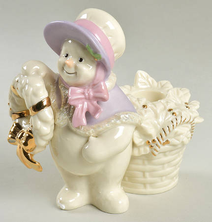 Snowman Christmas Collection Figural Candlestick