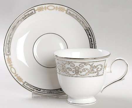 Antiquity Footed Cup & Saucer Set