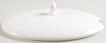 Opal Innocence Carved Lid for Oval Tureen