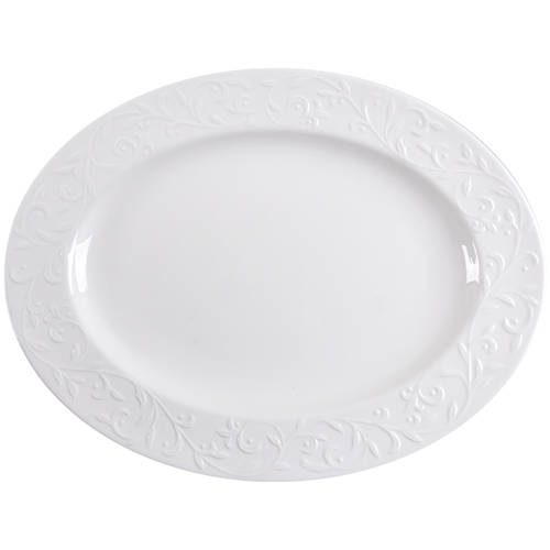 Opal Innocence Carved 16" Oval Serving Platter