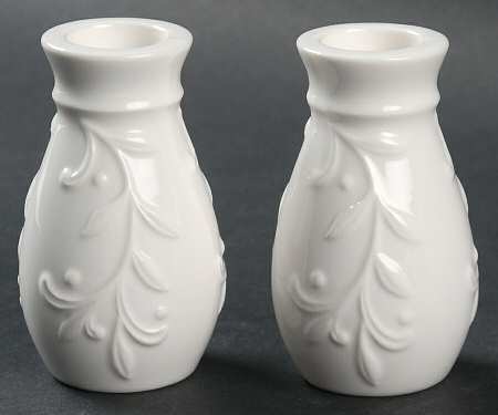 Opal Innocence Carved 3" Candlestick - Set of 2