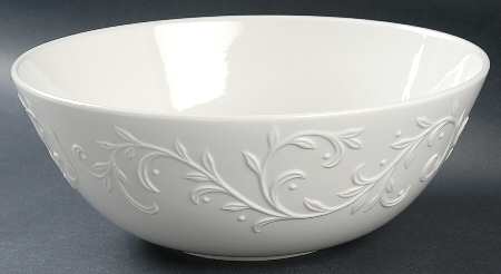 Opal Innocence Carved 9" Round Serving Bowl