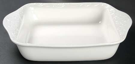 Opal Innocence Carved 11" Square Baker by Lenox