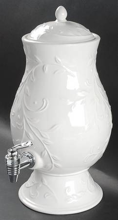 Opal Innocence Carved Beverage Dispenser & Lid