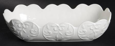 Opal Innocence Carved Bread Basket Tray