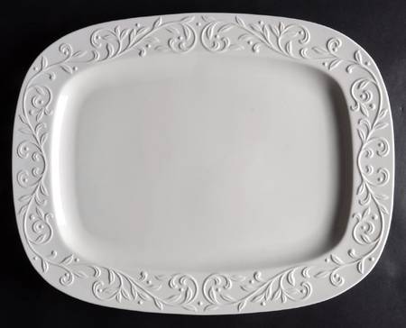 Opal Innocence Carved 18" Oval Serving Platter