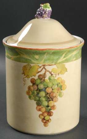 Wine Country Large Canister & Lid