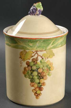 Wine Country Medium Canister & Lid