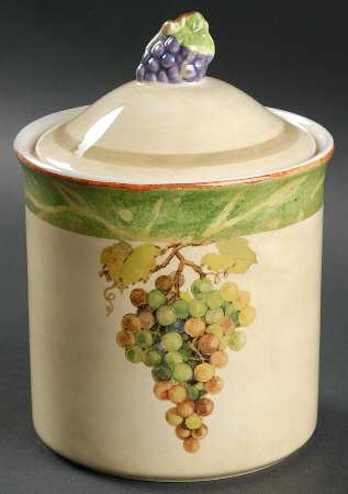 Wine Country Small Canister & Lid