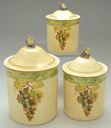 Wine Country (3 Piece) Canister Set