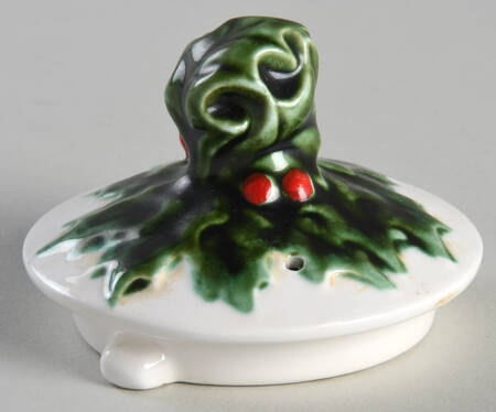 White Christmas Lid for Coffee Pot