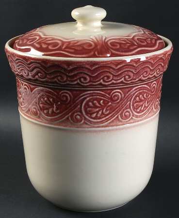 American Craft Paprika Cookie Jar & Lid