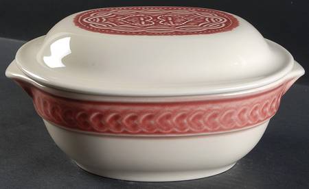 American Craft Paprika 2 Quart Oval Covered Casserole