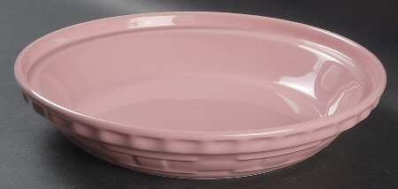 Woven Traditions Pink 10" Pie Baking Plate