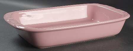Woven Traditions Pink 16" Rectangular Baker by Longaberger