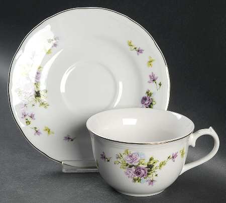 Lydia Flat Cup & Saucer Set