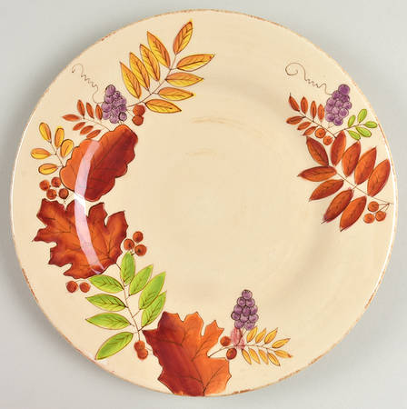 Fall Leaves Salad Plate by Laurie Gates