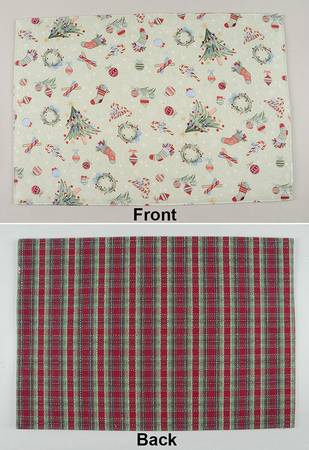 All the Trimmings Reversible Cloth Placemat
