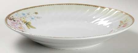 Charmed Rose Rim Soup Bowl