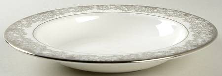Silver Bouquet 9" Soup/Pasta Bowl