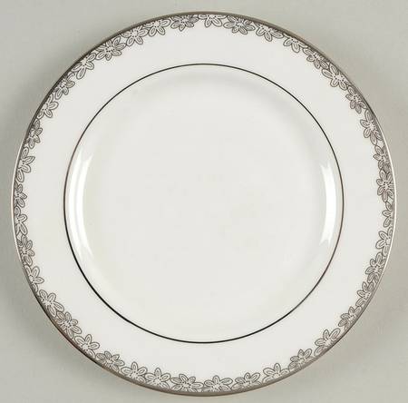 Silver Bouquet Bread & Butter Plate