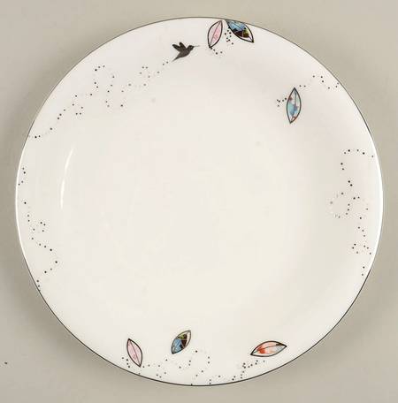 Silver Song Accent Luncheon Plate