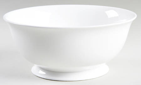 Classic White 9" Round Vegetable Bowl
