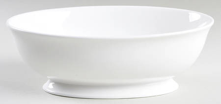 Classic White 9" Oval Vegetable Bowl