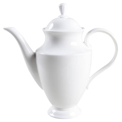 Classic White Coffee Pot & Lid