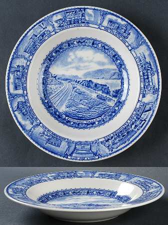 Baltimore & Ohio Railroad Rim Soup Bowl