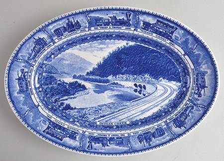 Baltimore & Ohio Railroad 14" Oval Serving Platter