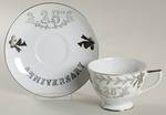Anniversary Footed Cup & Saucer Set
