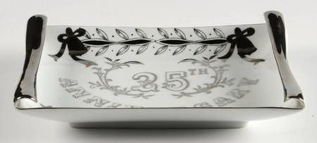 Anniversary Rectangular Wall Plate by Lefton