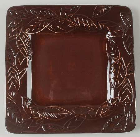 Cassandra Square Dinner Plate by Laurie Gates
