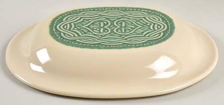 American Craft Ivy Lid for 2 Quart Oval Covered Casserole