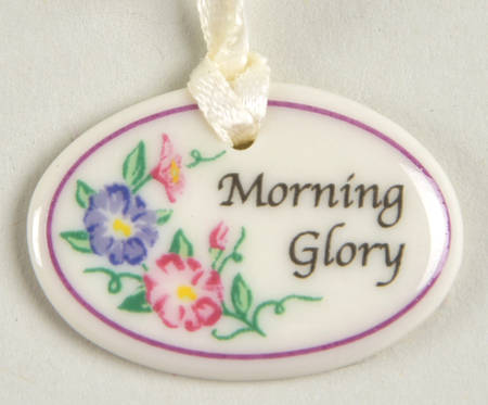 Baskets Morning Glory Tie-On Charm for Miniature Basket