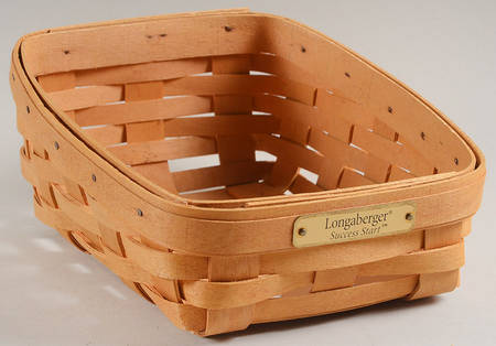 Baskets Success Start Paper Basket (With Brass Tag)