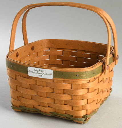 Baskets 2004 Sage Woven Memories Basket